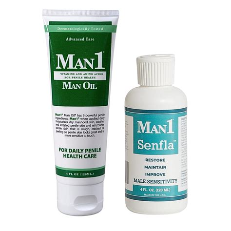 Man1 Man Oil & Senfla Penile Cream Bundle